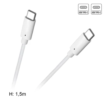 KPO4025-1.5 USB kábel, USB 3.0 Type-C dugó - dugó kábel, 1,5m