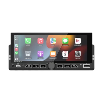 Krüger&amp;Matz autórádió CarPlay, Android Auto 4x60W, KM2017