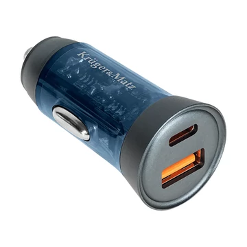 Krüger&amp;Matz Autós gyorstöltő, Power Delivery és Quick Charge funkcióval, 43W