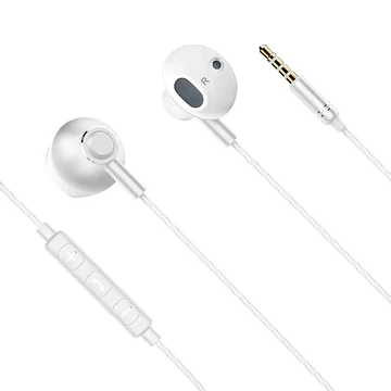 Krüger&amp;Matz B2 Mikrofonos fülhallgató 3,5mm jack csatlakozóval, fehér színű