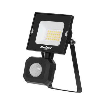 Kültéri mozgásérzékelős LED Reflektor 20W, 6500k, 1700lm 230V, Rebel Light