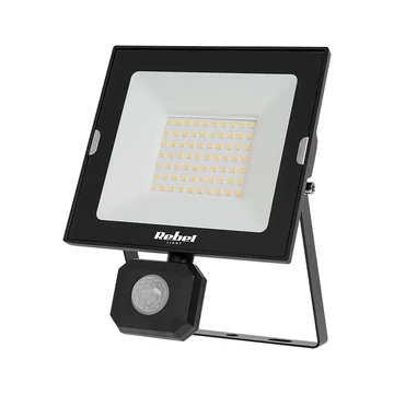 Kültéri mozgásérzékelős LED Reflektor 50W, 6500k, 4250lm 230V, Rebel Light