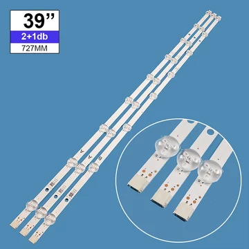 LED-TV042 Háttérvilágítás 39coll VESTEL LED TV-be 3V 8+9LED, 2db/csomag (A+B)