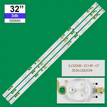LED-TV140 Háttérvilágítás TCL, KONKA, VIEWSONIC 32coll LED TV-be 6LED 3V 3db/cs.