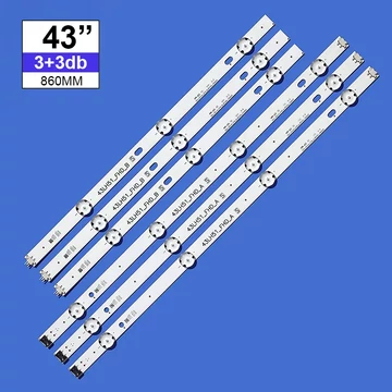 LED-TV188A Háttérvilágítás LG 43coll LED TV-be 4+3LED 6db/cs (3A+3B)