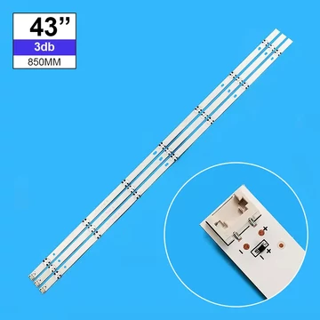 LED-TV190 Háttérvilágítás LG 43coll LED TV-be 4+3LED 6db/cs (3A+3B)