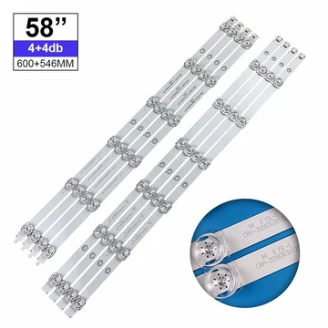 LED-TV670 Háttérvilágítás Changhong, Chiq 58coll LED TV-be, 6+6LED 3V, 8db/csomag(4L+4R)