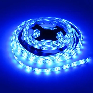 LED0118A LED szalag, kék színű, 8mm, 12V 60LED/m, 2835SMD, 5m