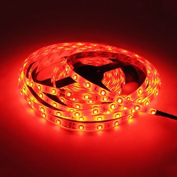 LED0119A LED szalag, piros színű, 8mm, 12V 60LED/m, 2835SMD, 5m