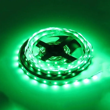 LED0120A LED szalag, zöld színű, 8mm,12V 60LED/m, 2835SMD, 5m