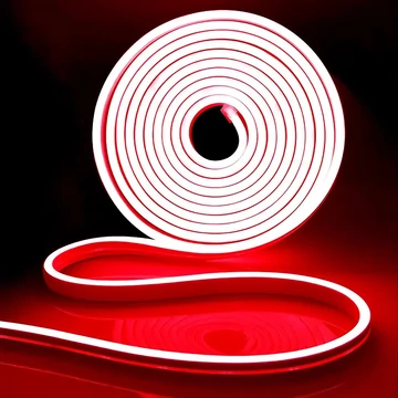 LED0146B Flexibilis neon LED szalag dekorvilágítás, piros színű, 5m