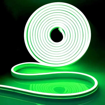 LED0146D Flexibilis neon LED szalag dekorvilágítás, zöld színű, 5m