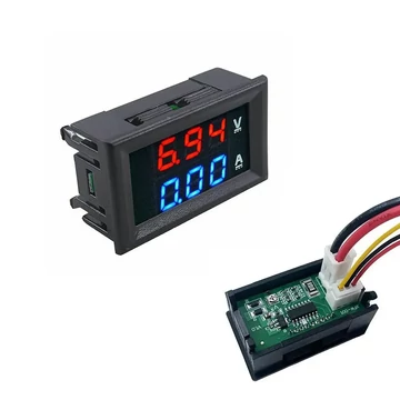 Beépíthető digitális feszültség és áramerősség mérő, DC 0-100V, 0-10A