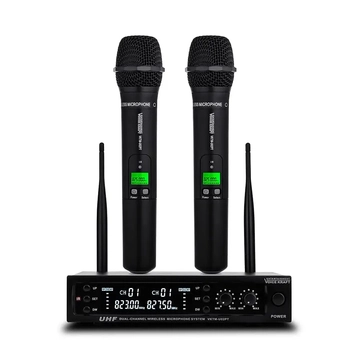 MIK-U02PT Vezeték nélküli mikrofon, 2 csatornás, Voice Kraft VK TM-U02PT