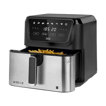 Olaj nélküli fritőz, fekete színű, digitális, 8L 1700W Teesa Airfryer XXL