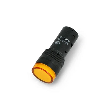 PRK1035 Beépíthető LED visszajelző, 19mm 12V DC, sárga színű