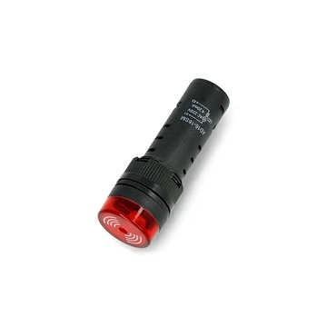 PRK1037 Beépíthető LED visszajelző hangjelzéssel, 19mm 230V AC, piros színű
