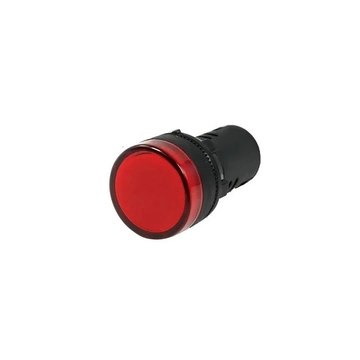 PRK1038 Beépíthető LED visszajelző, 28mm 6,3V AC/DC, piros színű