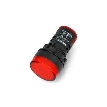 PRK1040 Beépíthető LED visszajelző, 28mm 24V AC/DC, piros színű