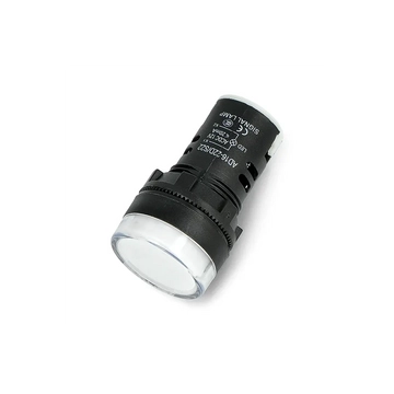 PRK1042 Beépíthető LED visszajelző, 28mm 12V AC/DC, fehér színű