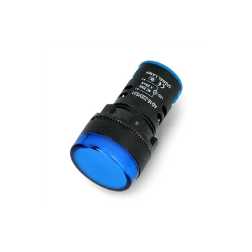PRK1047 Beépíthető LED visszajelző, 28mm 230V AC, kék színű