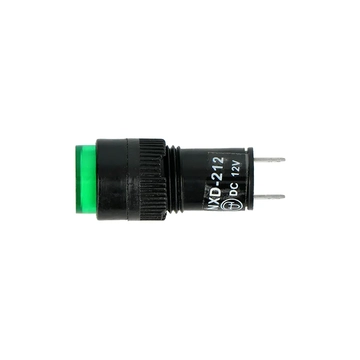 PRK1056 Beépíthető visszajelző, 12mm 12V DC, zöld színű