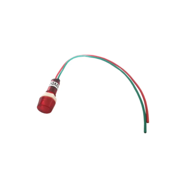 PRK1060 Beépíthető LED visszajelző vezetékkel, 12mm 12V DC, piros színű