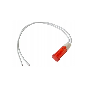 PRK1062 Beépíthető LED visszajelző vezetékkel, 11,5mm 12V DC, piros színű