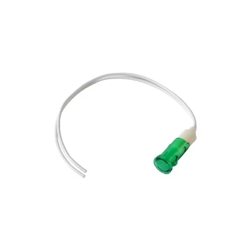 PRK1064 Beépíthető LED visszajelző vezetékkel, 11,5mm 12V DC, zöld színű