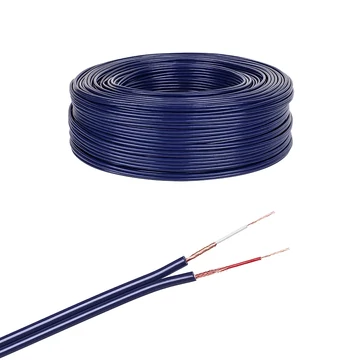RCA kábel, 2RCA kék 4mm /méter