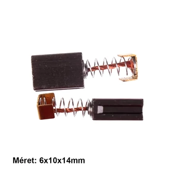 Szénkefe Einhell, Graphite, Black&amp;Decker szerszámgépbe, 6x10x14mm 2db/csomag