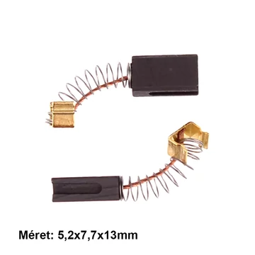 Szénkefe szerszámgépbe 5,2x7,7x13mm 2db/csomag