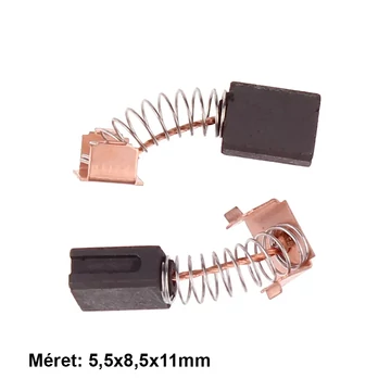 Szénkefe szerszámgépbe, 5,5x8,5x11mm, 2db/csomag