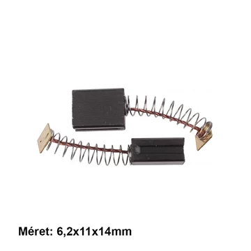 Szénkefe szerszámgépbe, 6,2x11x14mm, 2db/csomag