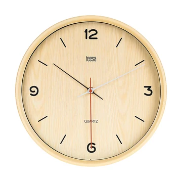 Teesa famintás falióra, világosbarna 30cm