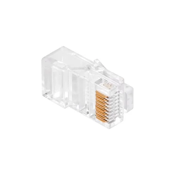 Krimpelhető UTP dugó tömör vezetékre, RJ45 8P8C, CAT5e