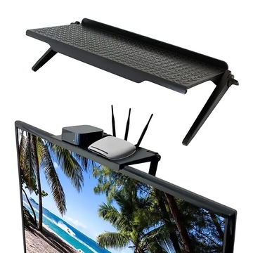 UCH0189A Univerzális polc monitorra, TV-re, fekete színű, 30x11cm