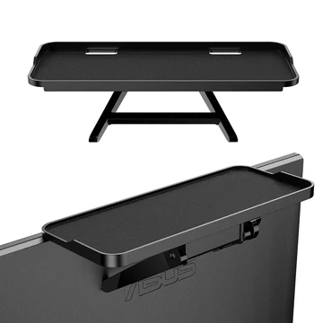 UCH0189C Univerzális polc monitorra, TV-re, fekete színű 300x125mm