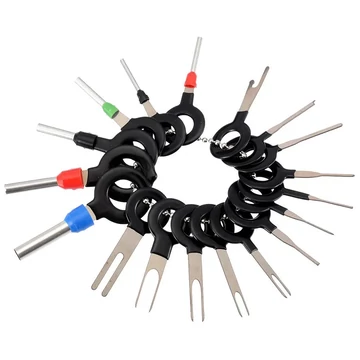 URZ0310B Univerzális csatlakozó (pin) kiszedő szerszámkészlet, 18db