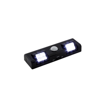 URZ0704B Mozgásérzékelős LED irányfény, fekete színű, elemes, 8LED