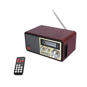 URZ2044B Hordozható rádió távirányítóval, FM/USB/MicroSD/AUX/BT, beépített akkumulátor, 12W MK-623