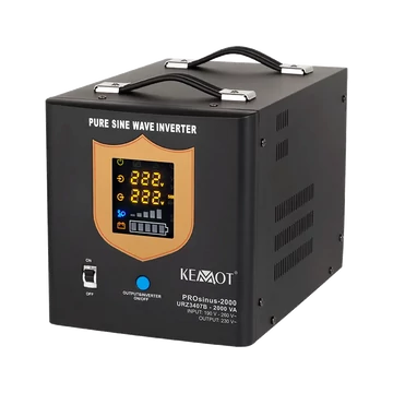 URZ3407B Szinuszos szünetmentes tápegység, fekete, 12V 1200W(akkumulátor nélkül)