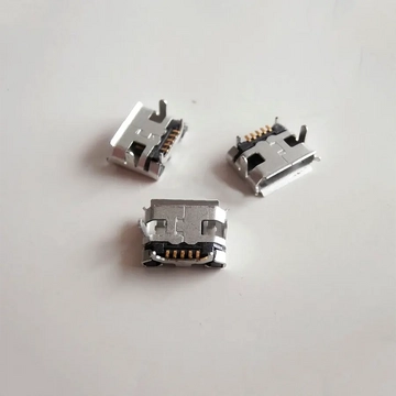 WTY-USB05 Nyákba forrasztható SMD Micro USB aljzat, 5db/csomag