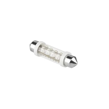 ZAR0078 Autós LED izzó, fehér színű 12V 8LED, 42mm (sofita)