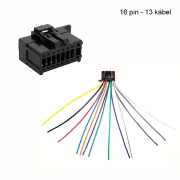 ZLA0717A Autórádió ISO csatlakozó, beköthető, Pioneer