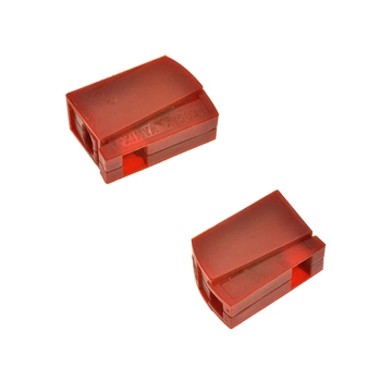 ZLA0950B Vezetékösszekötő 2x 0.5-2.5mm2 sodrott kábelhez, piros, rugós