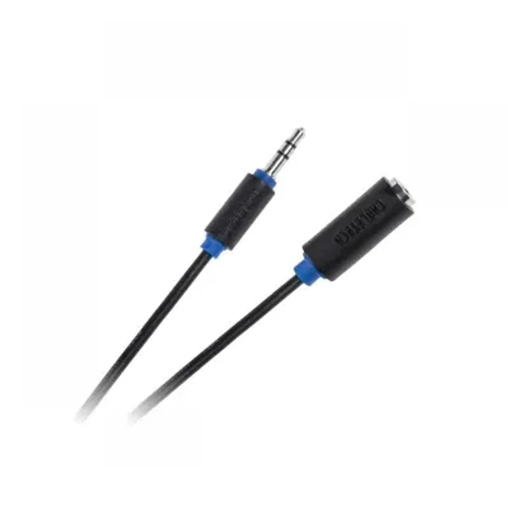 KPO3951-1,8 Jack hosszabbító kábel, 3,5mm sztereó jack dugó - aljzat, 1,8m