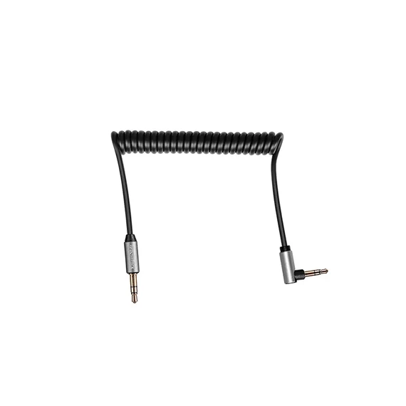 3,5mm jack dugó - dugó spirál kábel 180cm (egyenes-pipa) Krüger&Matz