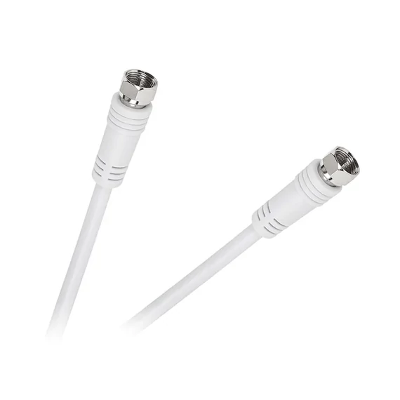 KPO2288-10 Antenna kábel, F dugó - F dugó, fekete, 10m