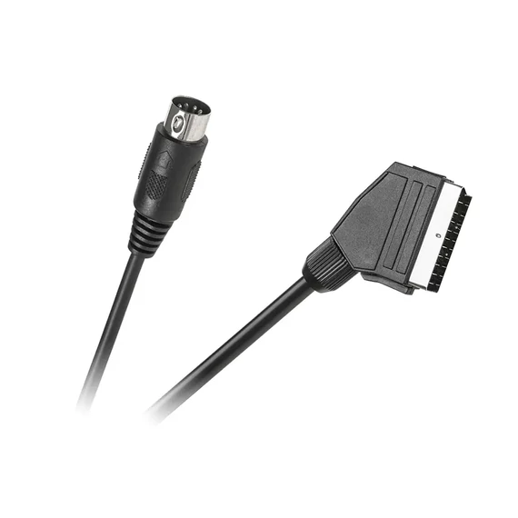KPO2715-1,2 Euro scart - 5 pólusú DIN kábel, 1,2m